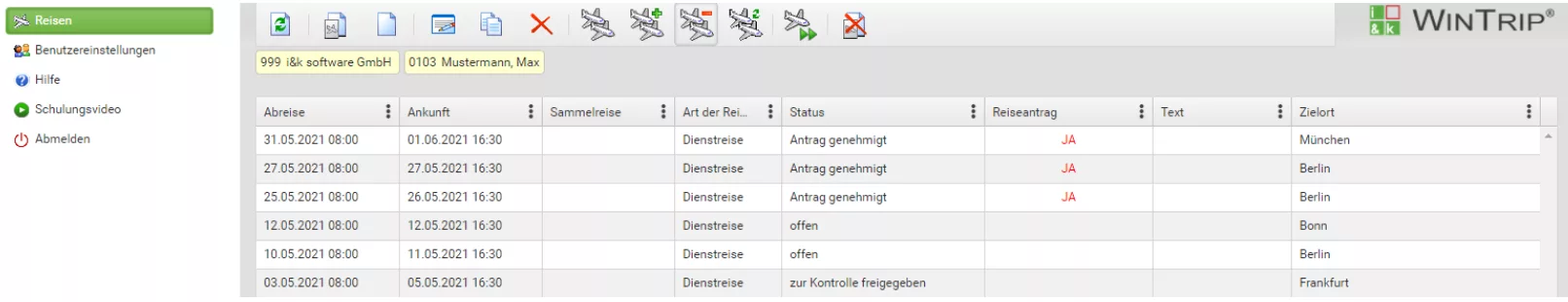 Reiseübersicht