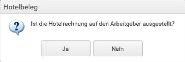 Systemfrage Ist der Beleg ausgestellt